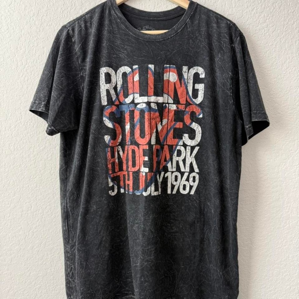Rolling Stones Hyde Park 1969‎ black t-shirt